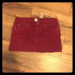 American Eagle Outfitters Burgundy corduroy skirt